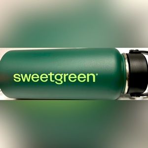 Authentic Sweetgreen metal water bottle.